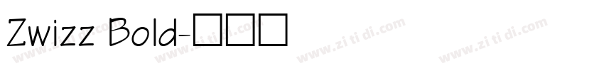 Zwizz Bold字体转换